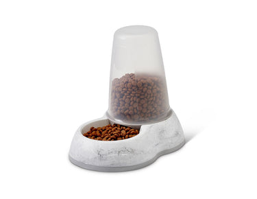 Savic Loop Pet Food Store Dispenser Marble - Black/Gold 1.5l